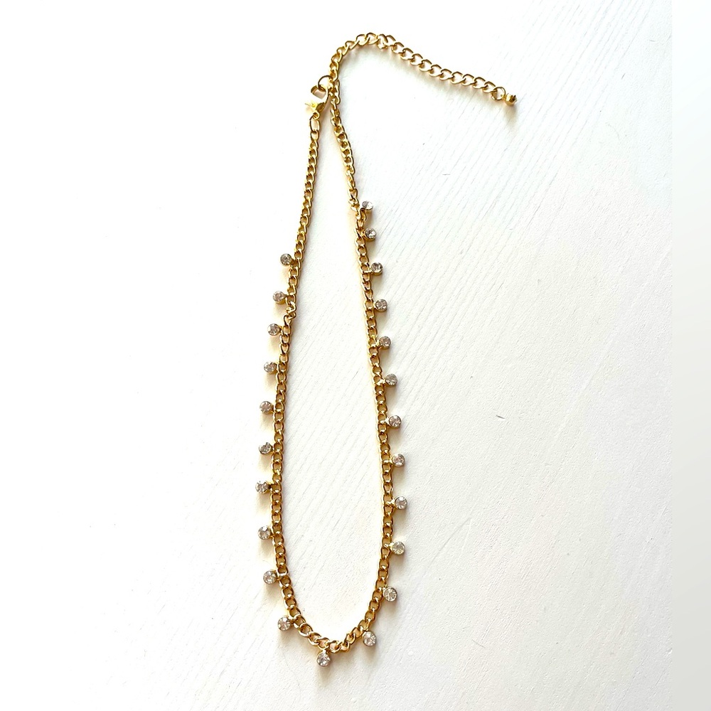 A New Day Gold Sparkle Necklace/Choker - Picture 2 of 3